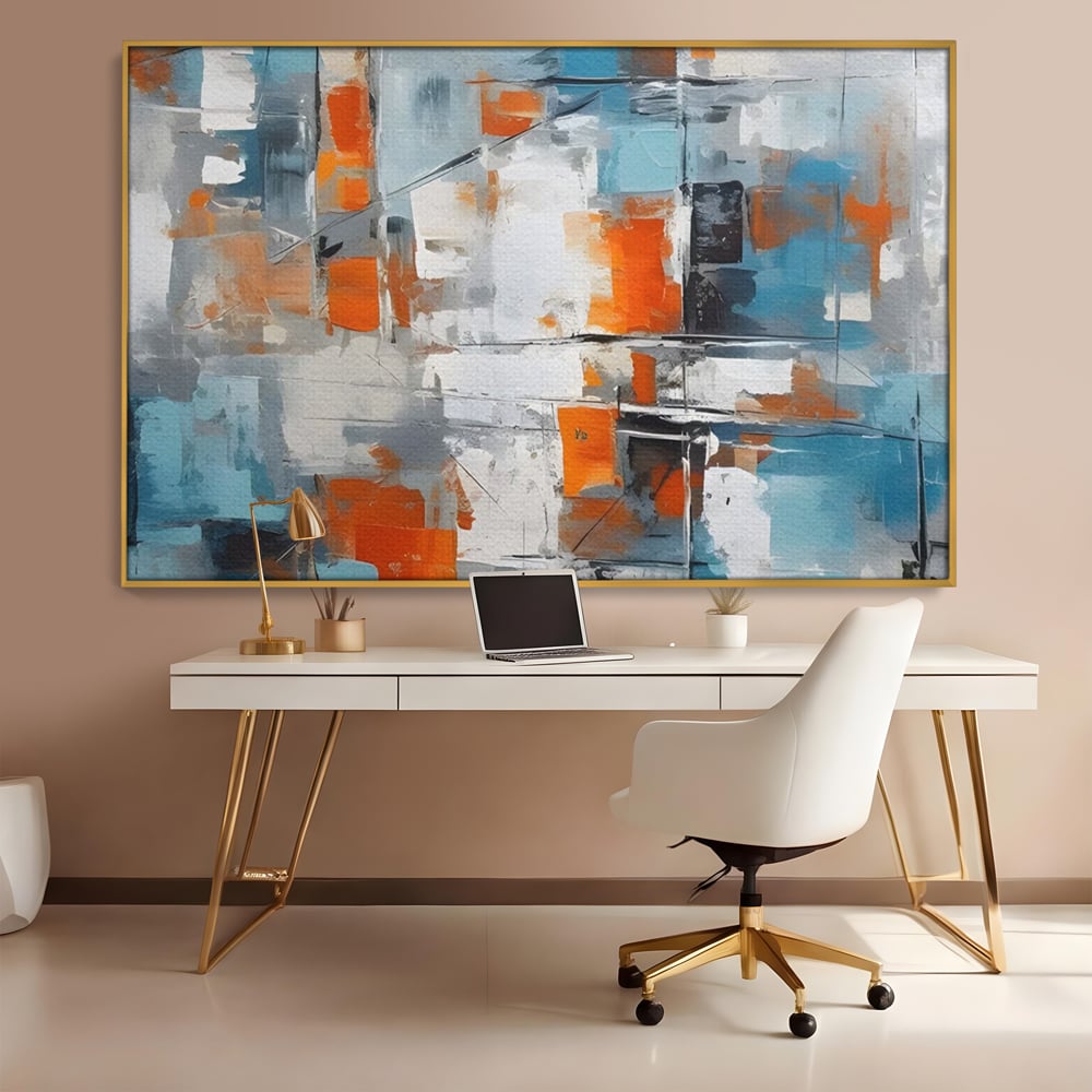 Leinwandbilder Premium LuxCanva® C1236, Abstrakt Helle Farben Malerei, Entspannend, Wohnzimmer, Lebendige Farben