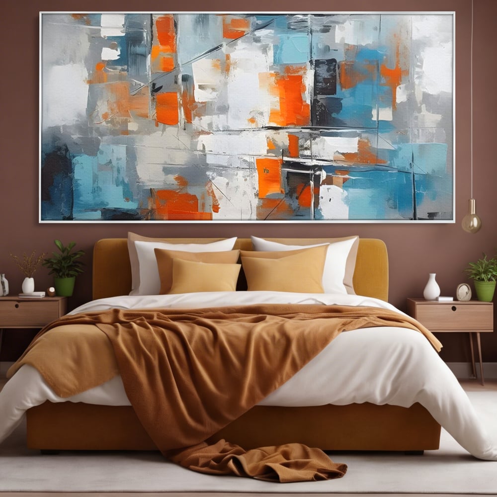 Leinwandbilder Premium LuxCanva® C1236, Abstrakt Helle Farben Malerei, Entspannend, Wohnzimmer, Lebendige Farben