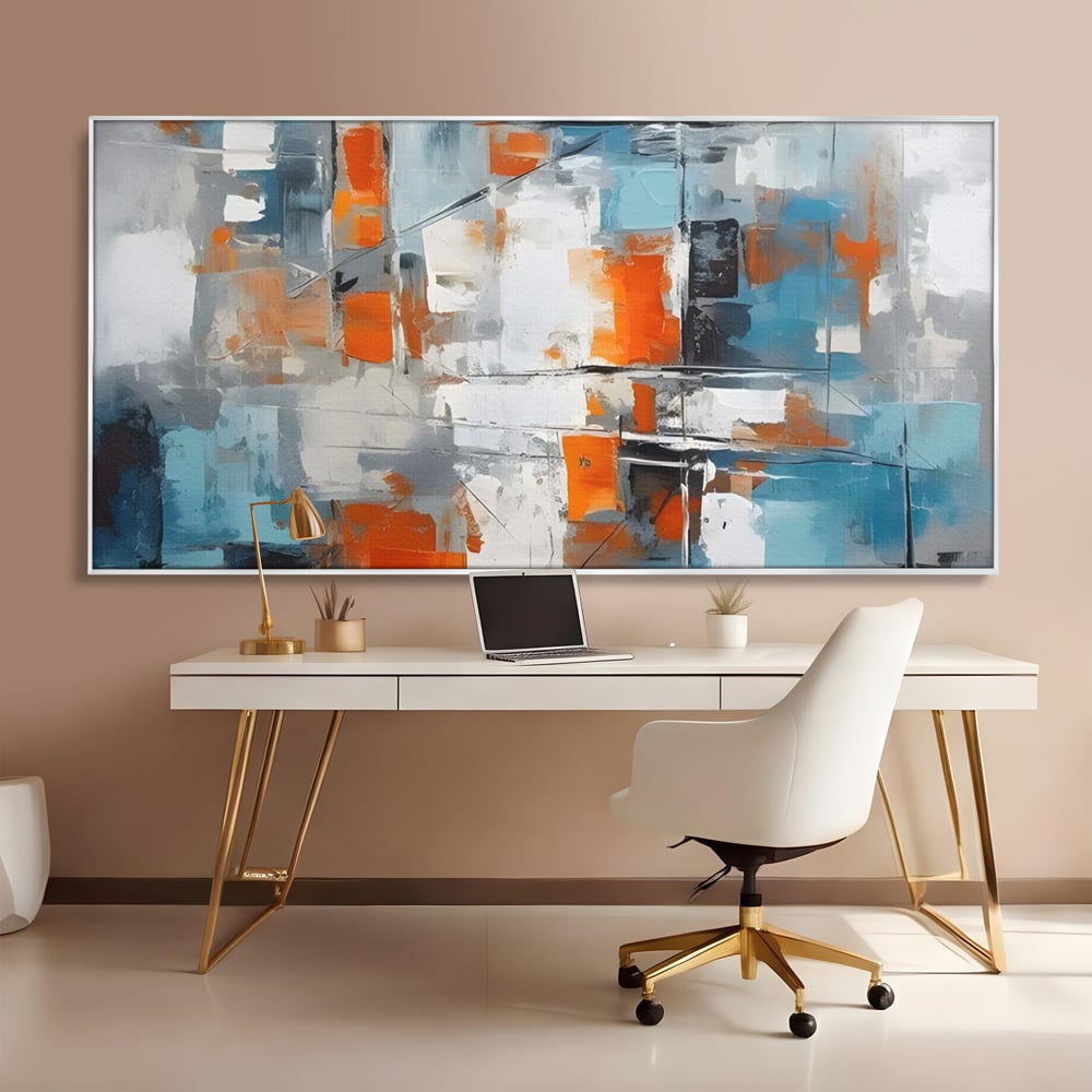Leinwandbilder Premium LuxCanva® C1236, Abstrakt Helle Farben Malerei, Entspannend, Wohnzimmer, Lebendige Farben