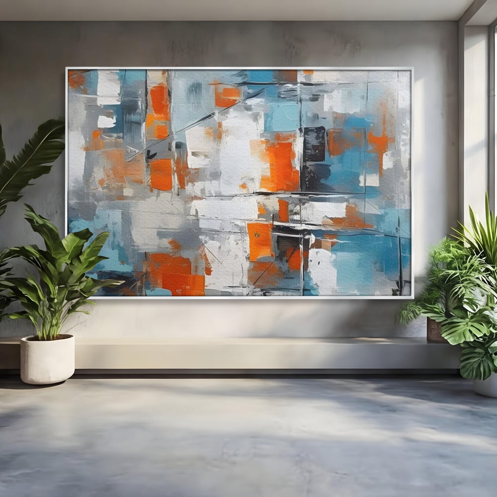 Leinwandbilder Premium LuxCanva® C1236, Abstrakt Helle Farben Malerei, Entspannend, Wohnzimmer, Lebendige Farben