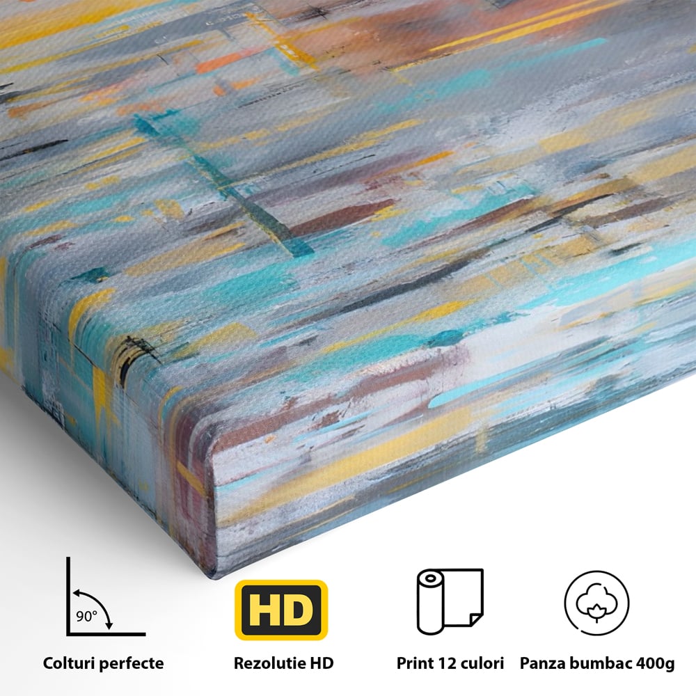 Tablou Canvas Premium LuxCanva® C1239, Luciul Apei , Relaxare, Living Room, Culori Vibrante