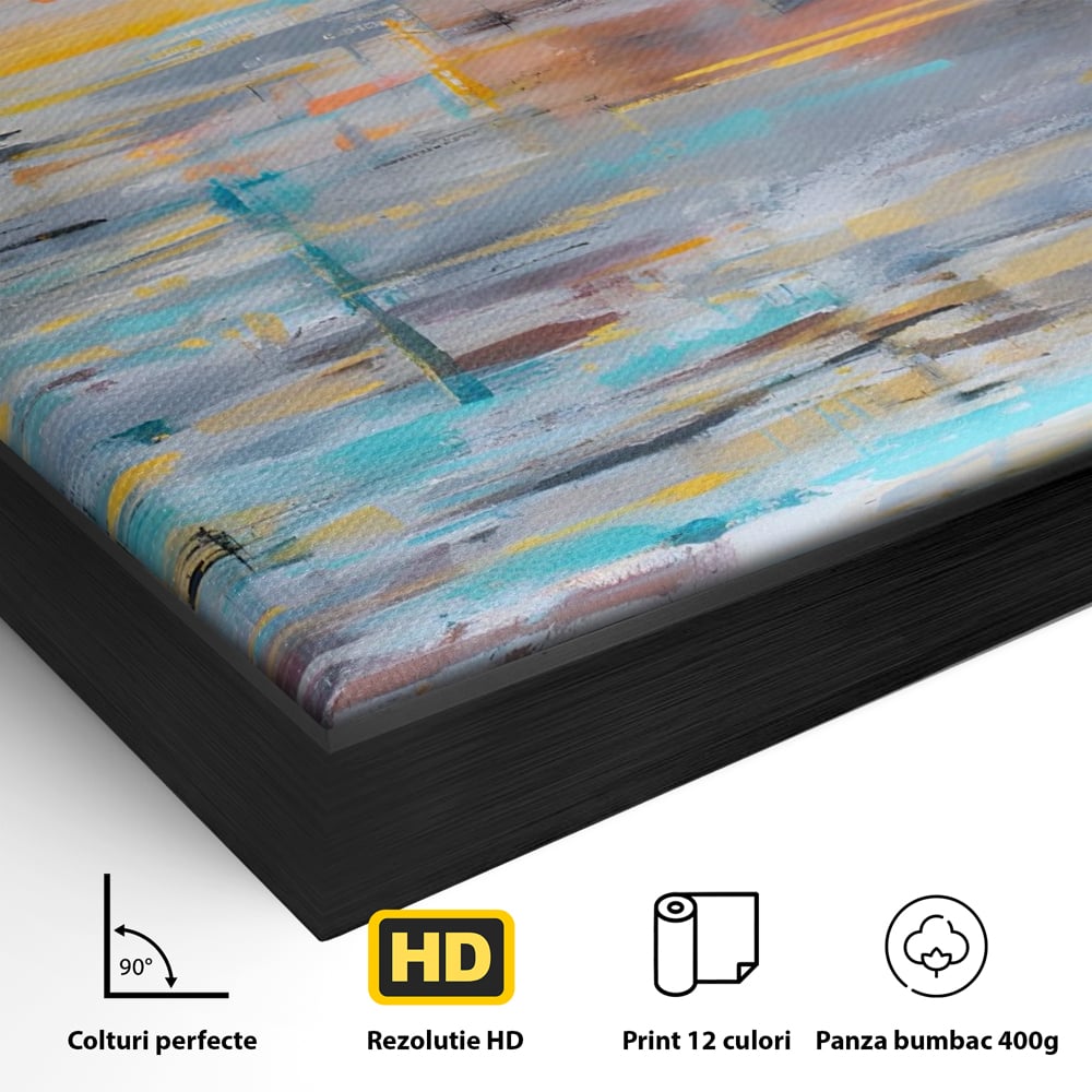Tablou Canvas Premium LuxCanva® C1239, Luciul Apei , Relaxare, Living Room, Culori Vibrante