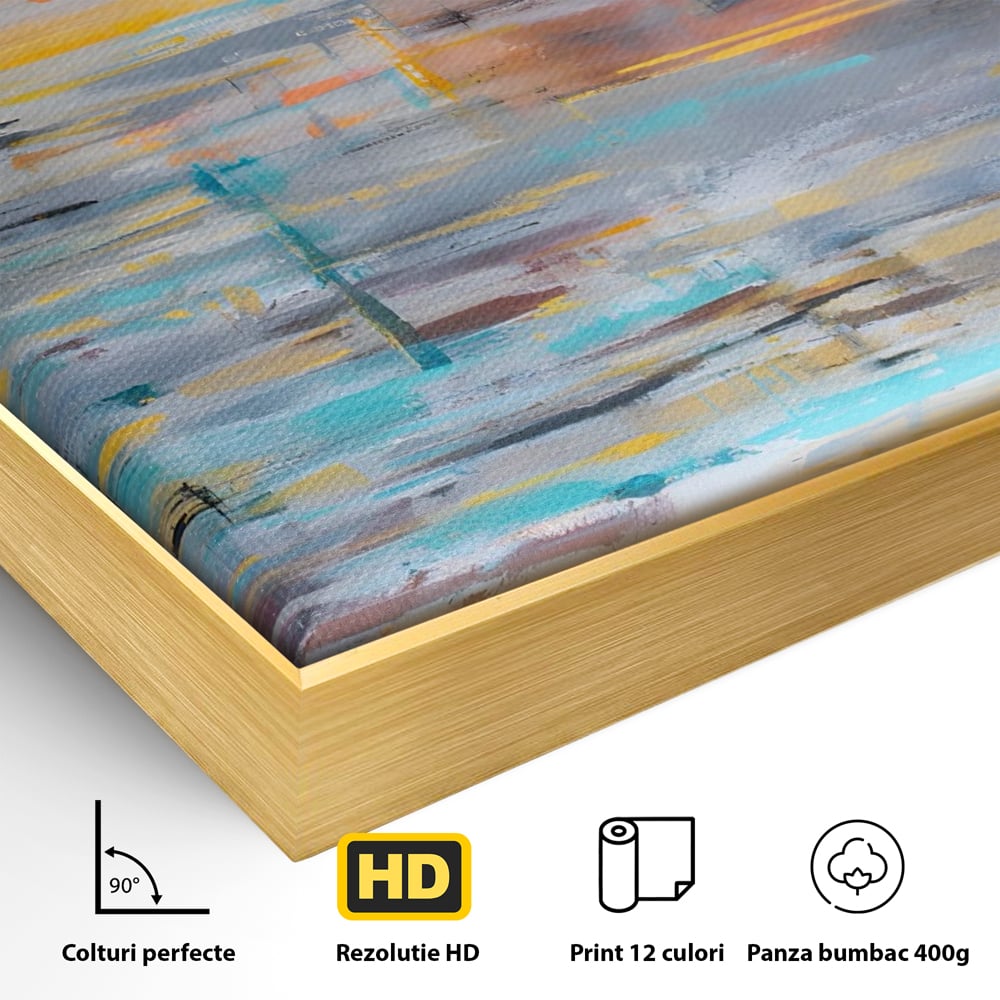 Tablou Canvas Premium LuxCanva® C1239, Luciul Apei , Relaxare, Living Room, Culori Vibrante