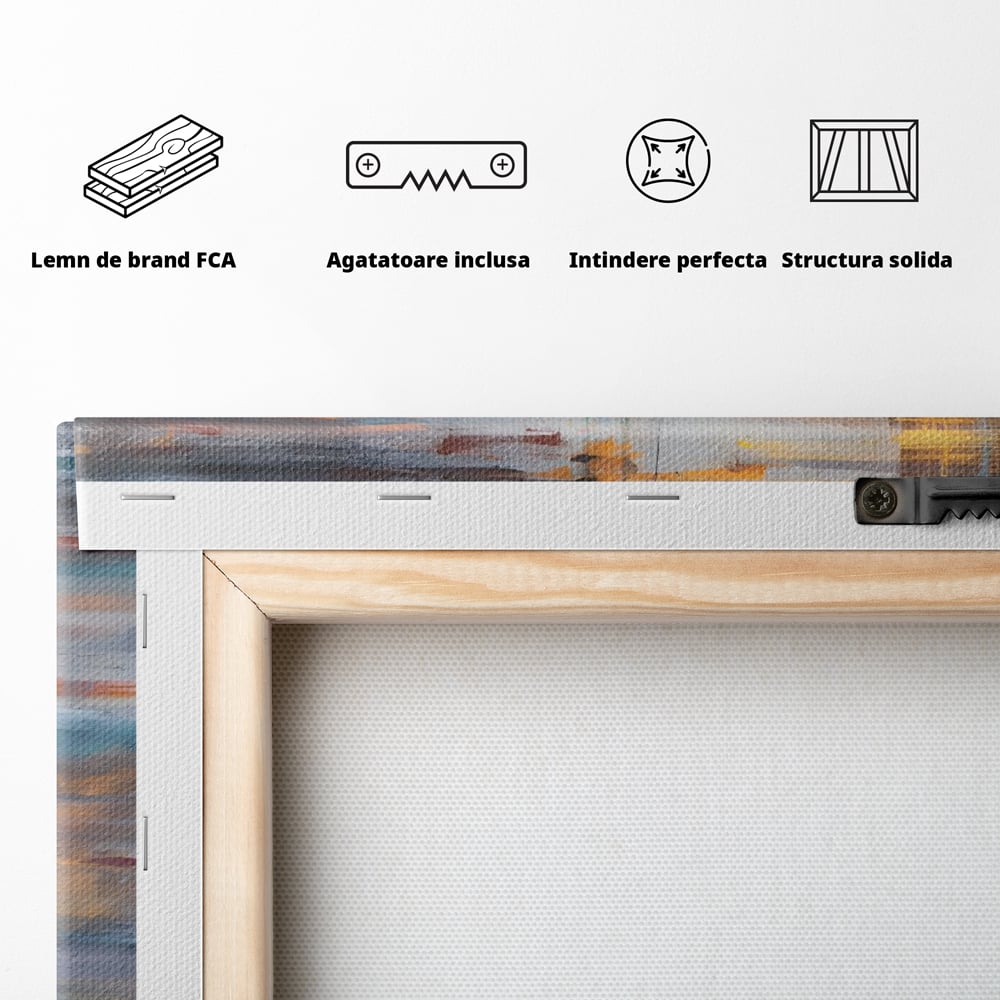 Tablou Canvas Premium LuxCanva® C1239, Luciul Apei , Relaxare, Living Room, Culori Vibrante