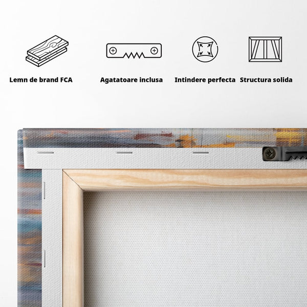 Tablou Canvas Premium LuxCanva® C1239, Luciul Apei , Relaxare, Living Room, Culori Vibrante