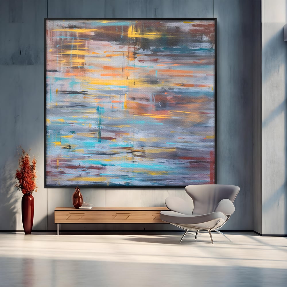 Tablou Canvas Premium LuxCanva® C1239, Luciul Apei , Relaxare, Living Room, Culori Vibrante