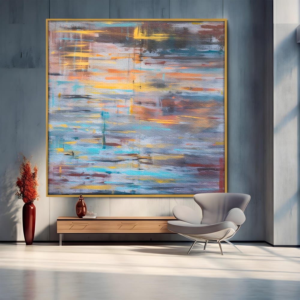 Tablou Canvas Premium LuxCanva® C1239, Luciul Apei , Relaxare, Living Room, Culori Vibrante