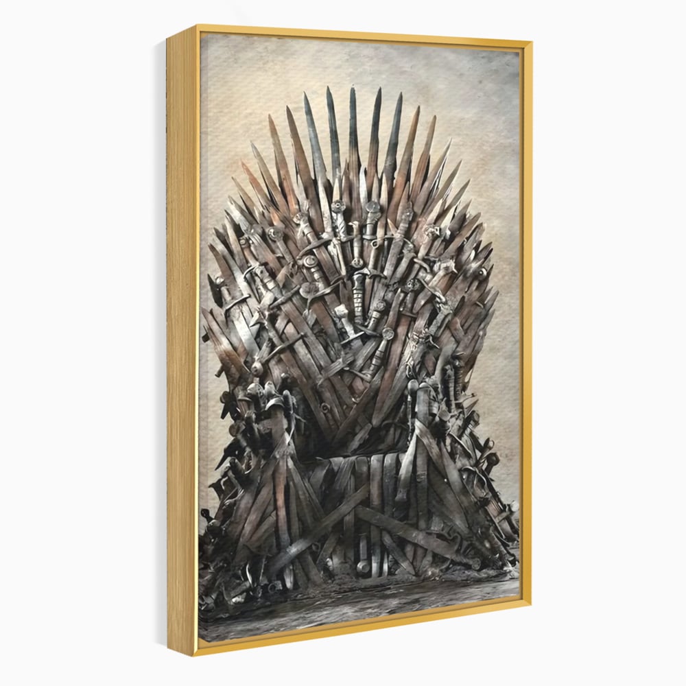 Leinwandbilder Premium, LuxCanva® C1263, Der Thron, Entspannend, Game Of Thrones, Wohnzimmer, Kräftige Farben