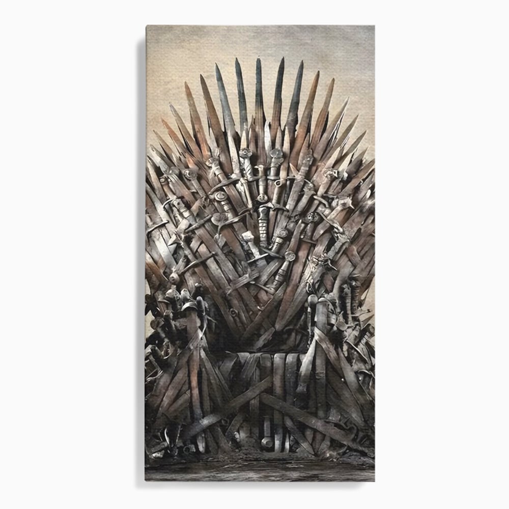 Leinwandbilder Premium, LuxCanva® C1263, Der Thron, Entspannend, Game Of Thrones, Wohnzimmer, Kräftige Farben