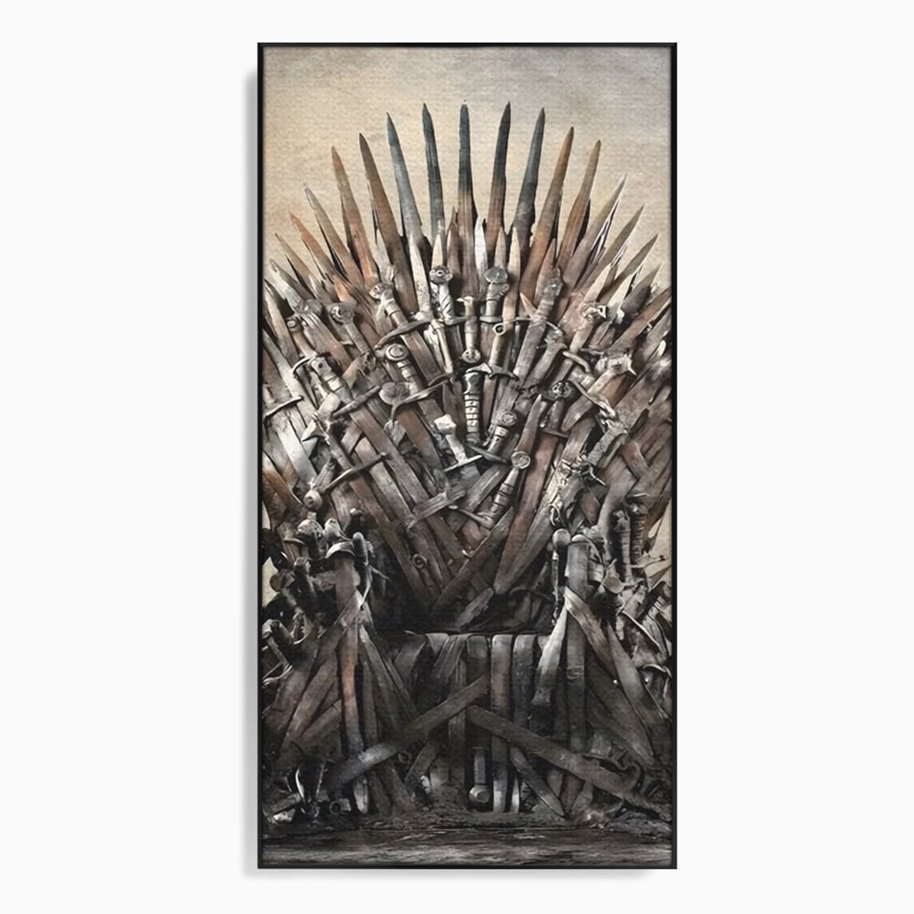 Leinwandbilder Premium, LuxCanva® C1263, Der Thron, Entspannend, Game Of Thrones, Wohnzimmer, Kräftige Farben