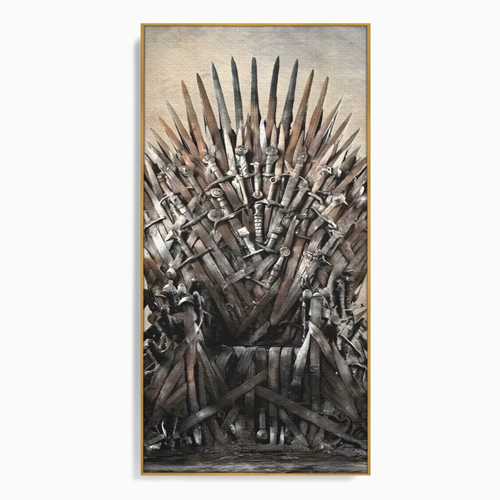 Leinwandbilder Premium, LuxCanva® C1263, Der Thron, Entspannend, Game Of Thrones, Wohnzimmer, Kräftige Farben