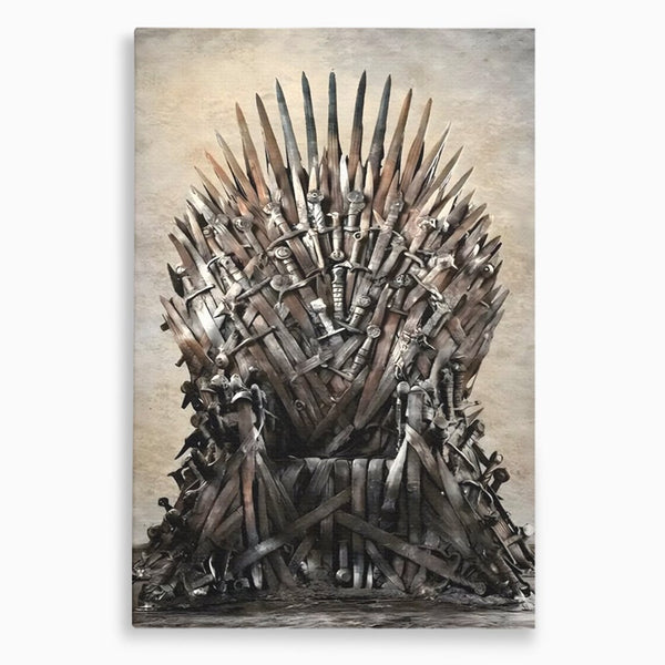 Leinwandbilder Premium, LuxCanva® C1263, Der Thron, Entspannend, Game Of Thrones, Wohnzimmer, Kräftige Farben