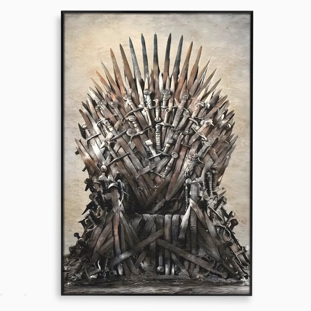 Leinwandbilder Premium, LuxCanva® C1263, Der Thron, Entspannend, Game Of Thrones, Wohnzimmer, Kräftige Farben