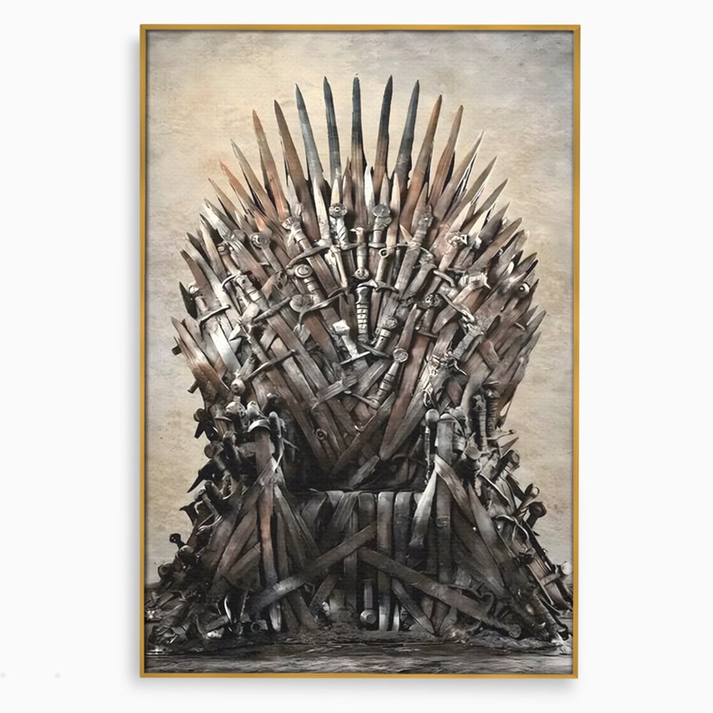 Leinwandbilder Premium, LuxCanva® C1263, Der Thron, Entspannend, Game Of Thrones, Wohnzimmer, Kräftige Farben