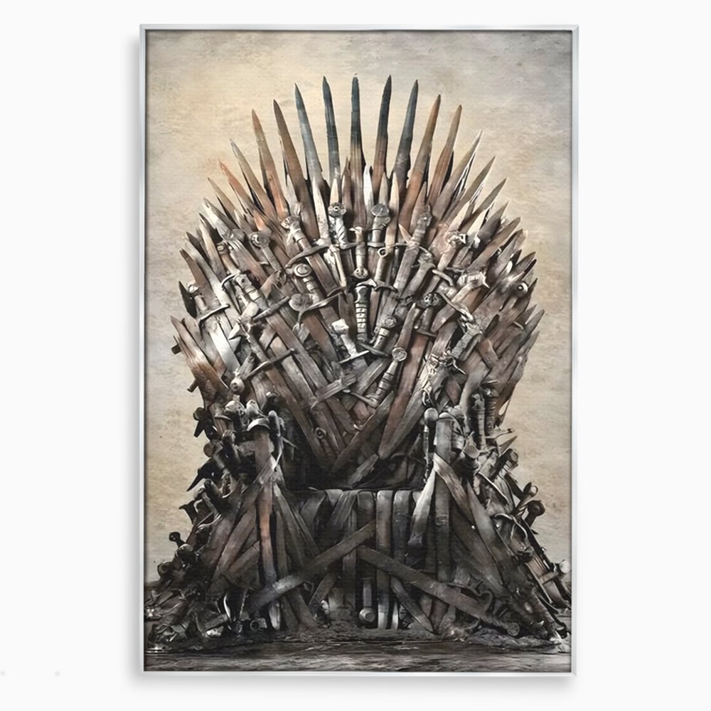 Leinwandbilder Premium, LuxCanva® C1263, Der Thron, Entspannend, Game Of Thrones, Wohnzimmer, Kräftige Farben