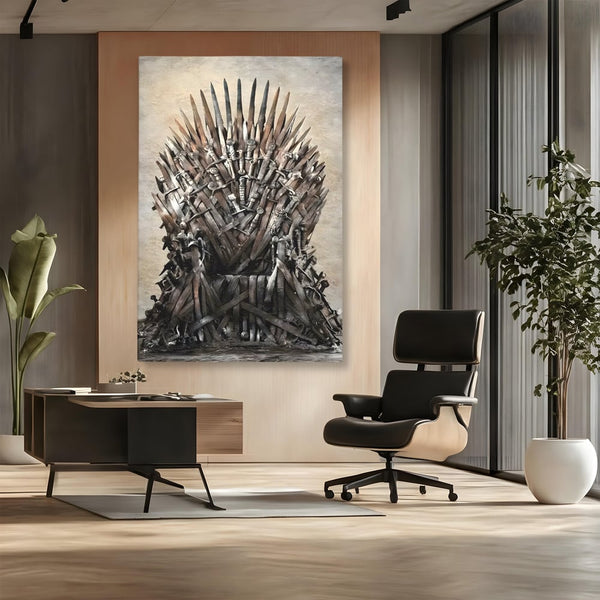 Leinwandbilder Premium, LuxCanva® C1263, Der Thron, Entspannend, Game Of Thrones, Wohnzimmer, Kräftige Farben