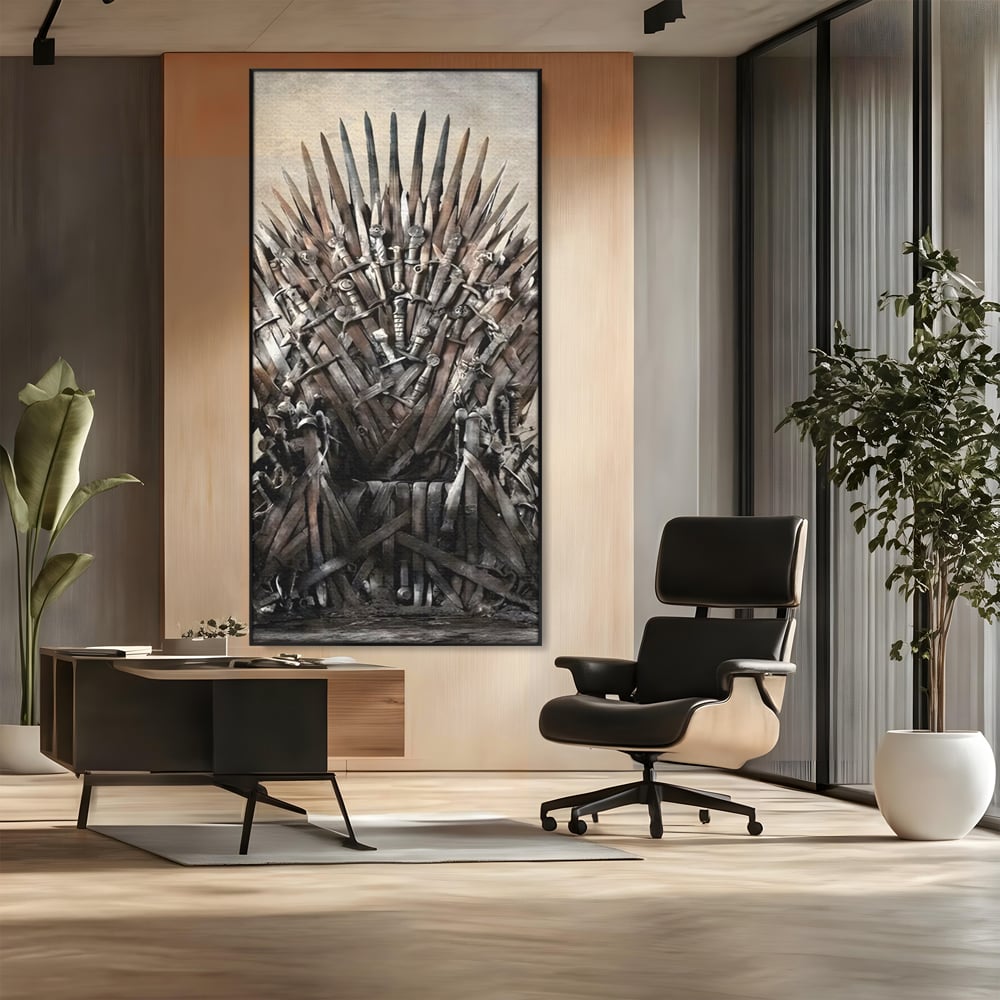 Leinwandbilder Premium, LuxCanva® C1263, Der Thron, Entspannend, Game Of Thrones, Wohnzimmer, Kräftige Farben