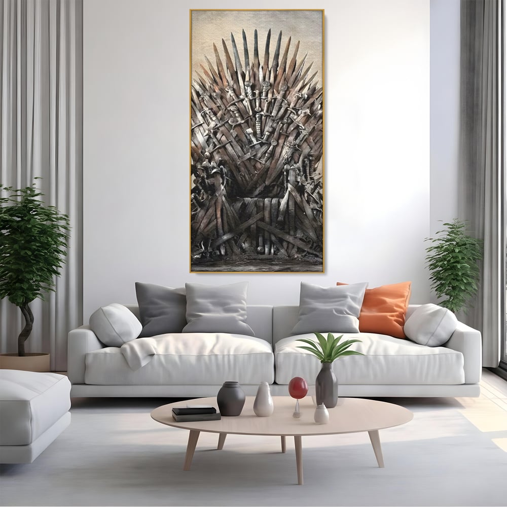 Leinwandbilder Premium, LuxCanva® C1263, Der Thron, Entspannend, Game Of Thrones, Wohnzimmer, Kräftige Farben