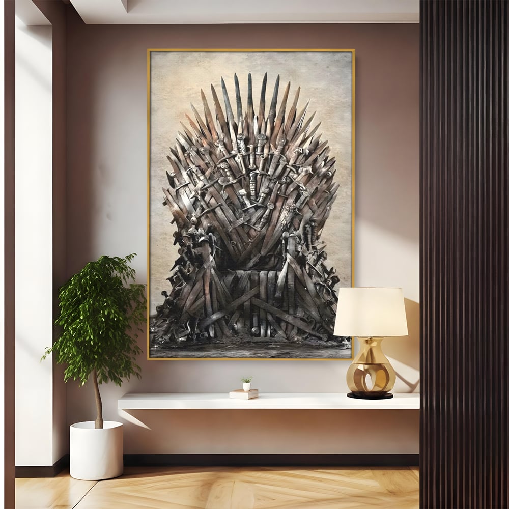 Leinwandbilder Premium, LuxCanva® C1263, Der Thron, Entspannend, Game Of Thrones, Wohnzimmer, Kräftige Farben