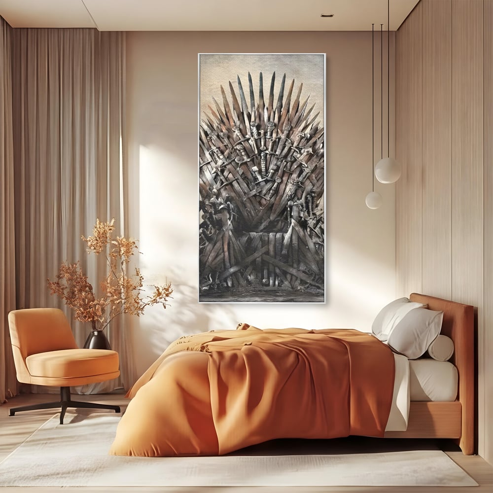 Leinwandbilder Premium, LuxCanva® C1263, Der Thron, Entspannend, Game Of Thrones, Wohnzimmer, Kräftige Farben