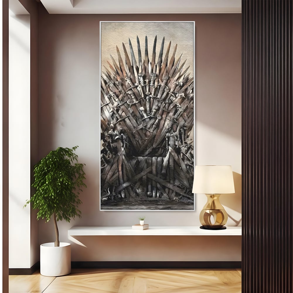 Leinwandbilder Premium, LuxCanva® C1263, Der Thron, Entspannend, Game Of Thrones, Wohnzimmer, Kräftige Farben