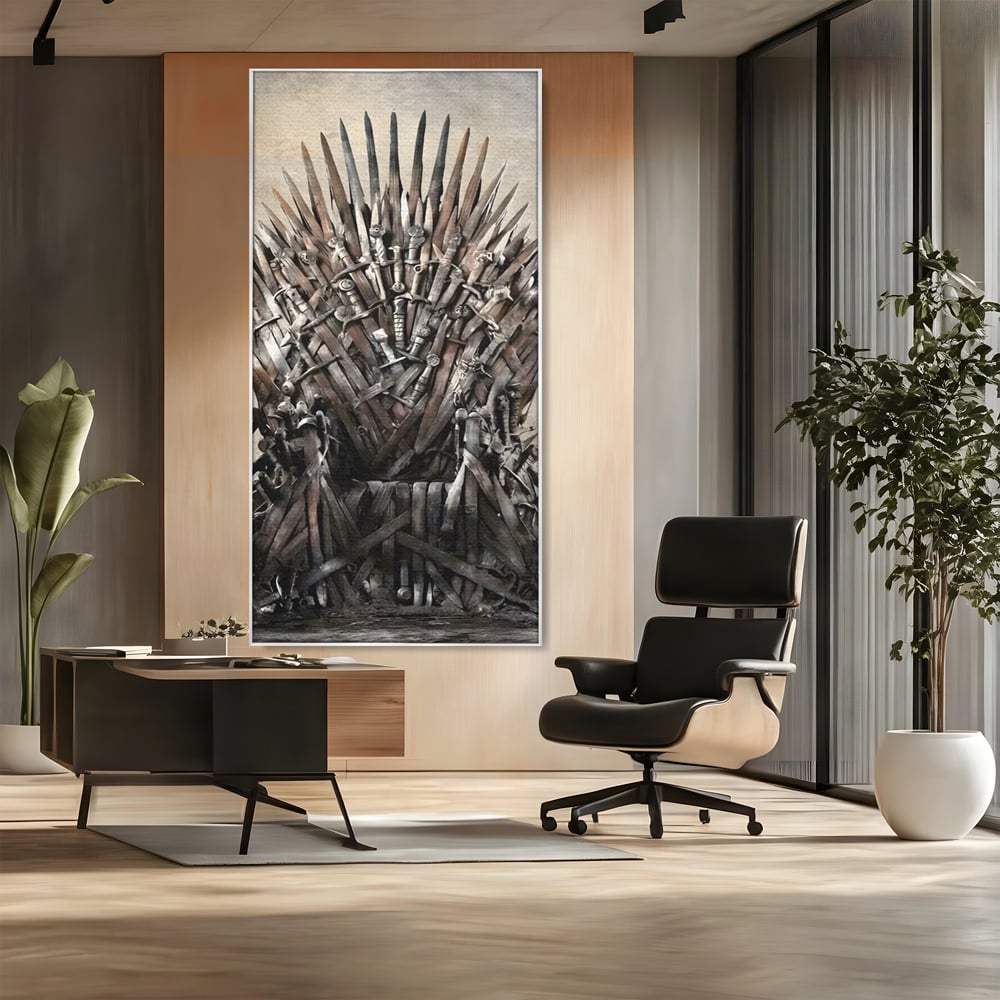 Leinwandbilder Premium, LuxCanva® C1263, Der Thron, Entspannend, Game Of Thrones, Wohnzimmer, Kräftige Farben