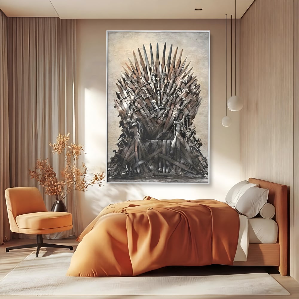 Leinwandbilder Premium, LuxCanva® C1263, Der Thron, Entspannend, Game Of Thrones, Wohnzimmer, Kräftige Farben