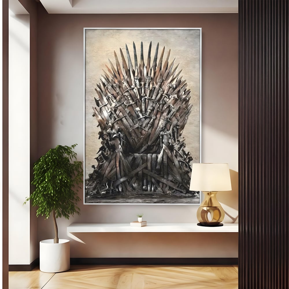 Leinwandbilder Premium, LuxCanva® C1263, Der Thron, Entspannend, Game Of Thrones, Wohnzimmer, Kräftige Farben