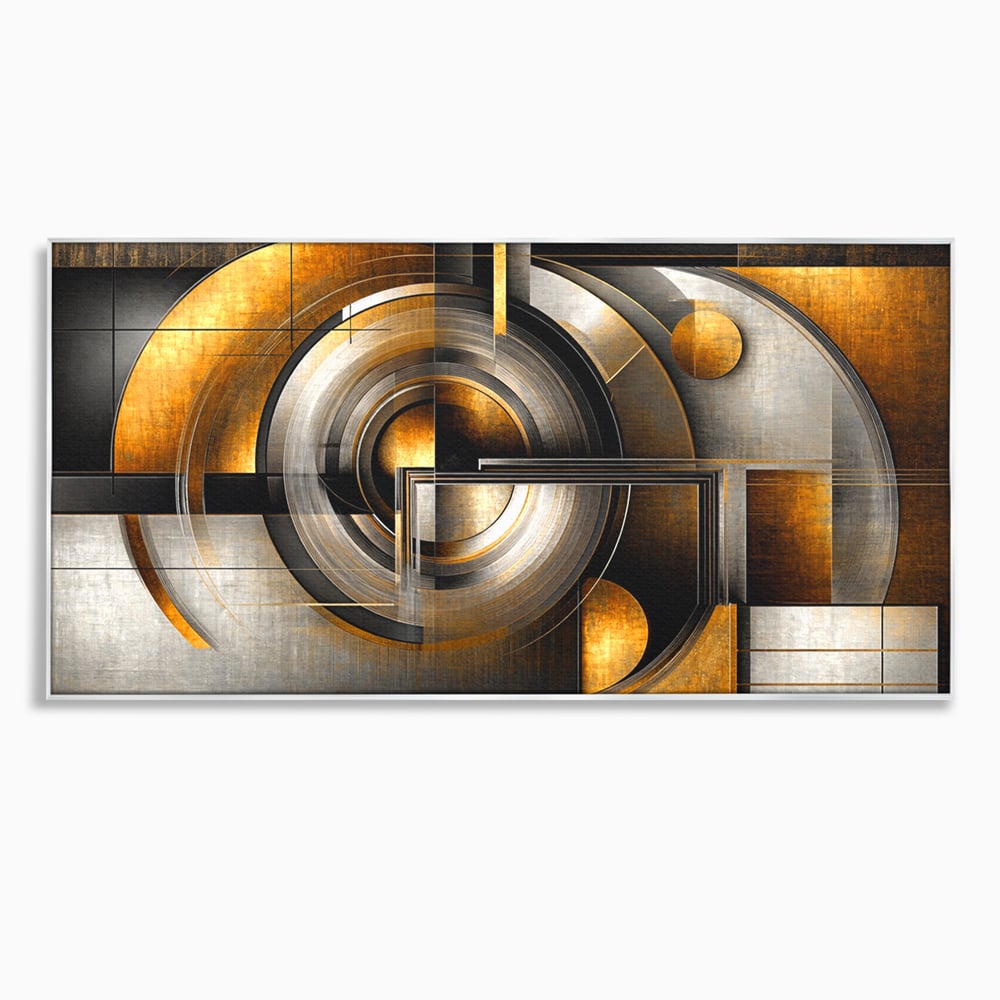 Leinwandbilder Premium, LuxCanva® C1276, Denkende Formen, Geometrie, Gold, Abstrakt, Linien, Textur, Monumental, Schwerkraft, Universum, Sonne, Heilig, Modern, Ausstellung, Büro, Wohnzimmer, Schlafzimmer