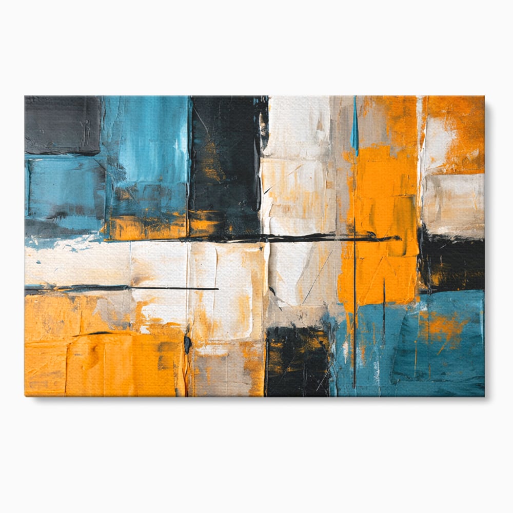 Tablou Canvas Premium, LuxCanva® C1281, Spatii care tac, Geometrie, Culori, Abstract, Materie, Volum, Profunzime, Stabilitate, Urban, Univers, Gravitate, Expozitie, Birou, Living, Dormitor