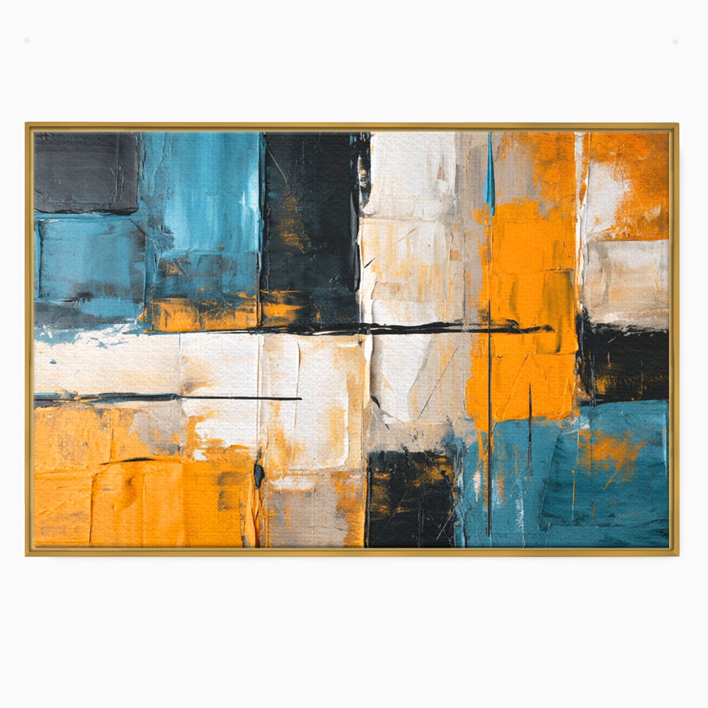 Tablou Canvas Premium, LuxCanva® C1281, Spatii care tac, Geometrie, Culori, Abstract, Materie, Volum, Profunzime, Stabilitate, Urban, Univers, Gravitate, Expozitie, Birou, Living, Dormitor