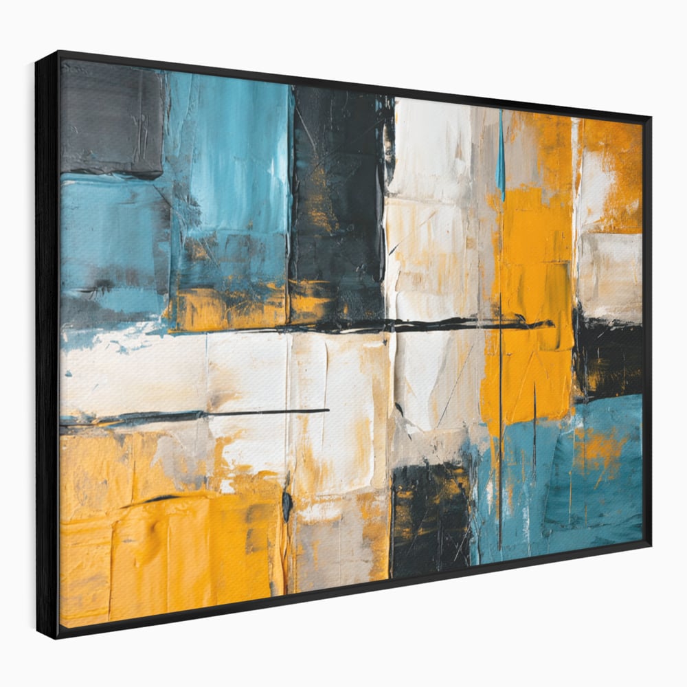 Tablou Canvas Premium, LuxCanva® C1281, Spatii care tac, Geometrie, Culori, Abstract, Materie, Volum, Profunzime, Stabilitate, Urban, Univers, Gravitate, Expozitie, Birou, Living, Dormitor