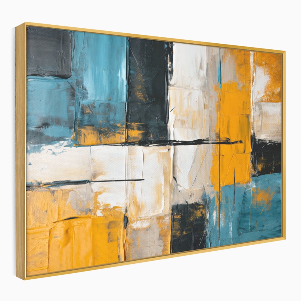Tablou Canvas Premium, LuxCanva® C1281, Spatii care tac, Geometrie, Culori, Abstract, Materie, Volum, Profunzime, Stabilitate, Urban, Univers, Gravitate, Expozitie, Birou, Living, Dormitor