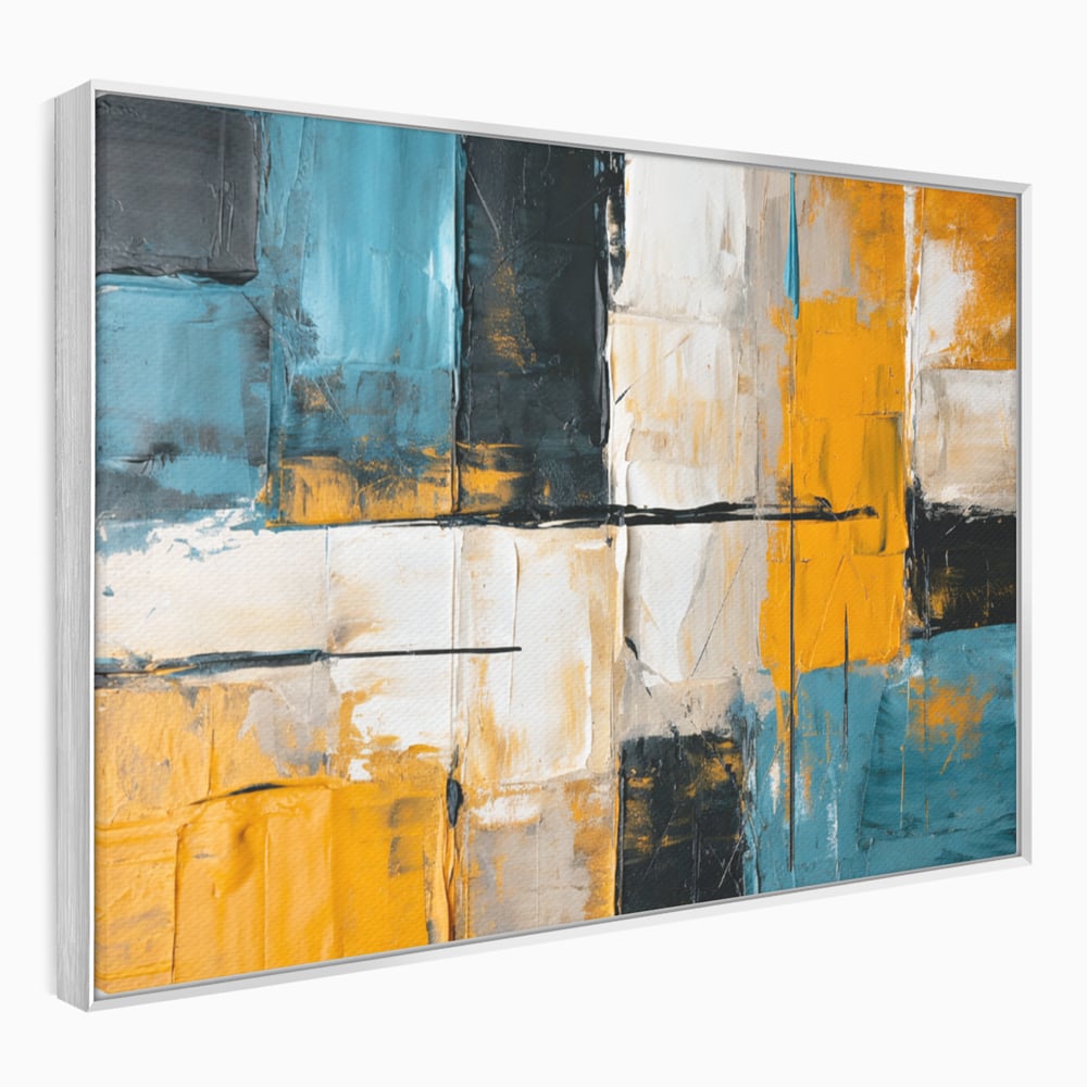 Tablou Canvas Premium, LuxCanva® C1281, Spatii care tac, Geometrie, Culori, Abstract, Materie, Volum, Profunzime, Stabilitate, Urban, Univers, Gravitate, Expozitie, Birou, Living, Dormitor