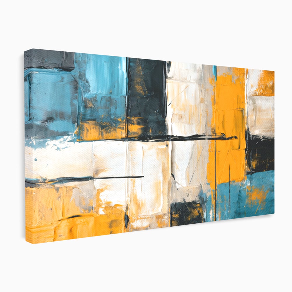 Tablou Canvas Premium, LuxCanva® C1281, Spatii care tac, Geometrie, Culori, Abstract, Materie, Volum, Profunzime, Stabilitate, Urban, Univers, Gravitate, Expozitie, Birou, Living, Dormitor