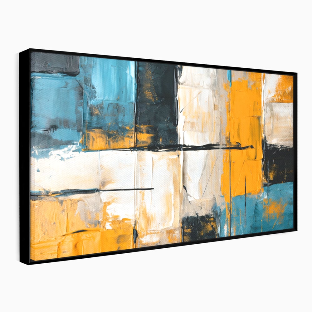 Tablou Canvas Premium, LuxCanva® C1281, Spatii care tac, Geometrie, Culori, Abstract, Materie, Volum, Profunzime, Stabilitate, Urban, Univers, Gravitate, Expozitie, Birou, Living, Dormitor