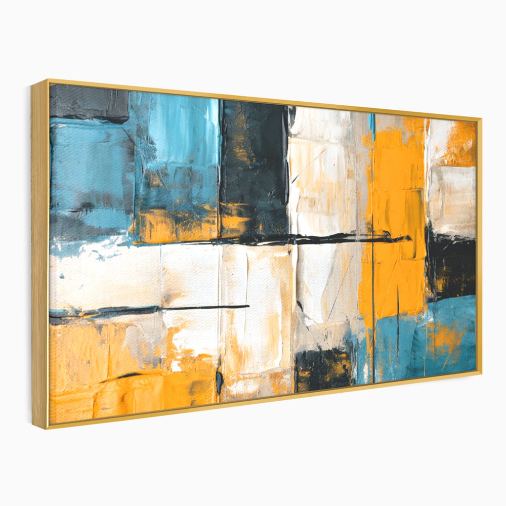 Tablou Canvas Premium, LuxCanva® C1281, Spatii care tac, Geometrie, Culori, Abstract, Materie, Volum, Profunzime, Stabilitate, Urban, Univers, Gravitate, Expozitie, Birou, Living, Dormitor