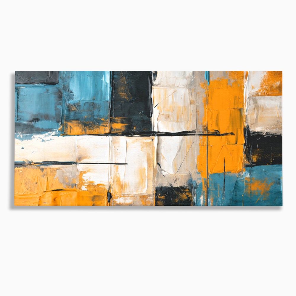 Tablou Canvas Premium, LuxCanva® C1281, Spatii care tac, Geometrie, Culori, Abstract, Materie, Volum, Profunzime, Stabilitate, Urban, Univers, Gravitate, Expozitie, Birou, Living, Dormitor