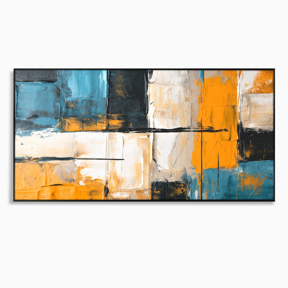 Tablou Canvas Premium, LuxCanva® C1281, Spatii care tac, Geometrie, Culori, Abstract, Materie, Volum, Profunzime, Stabilitate, Urban, Univers, Gravitate, Expozitie, Birou, Living, Dormitor