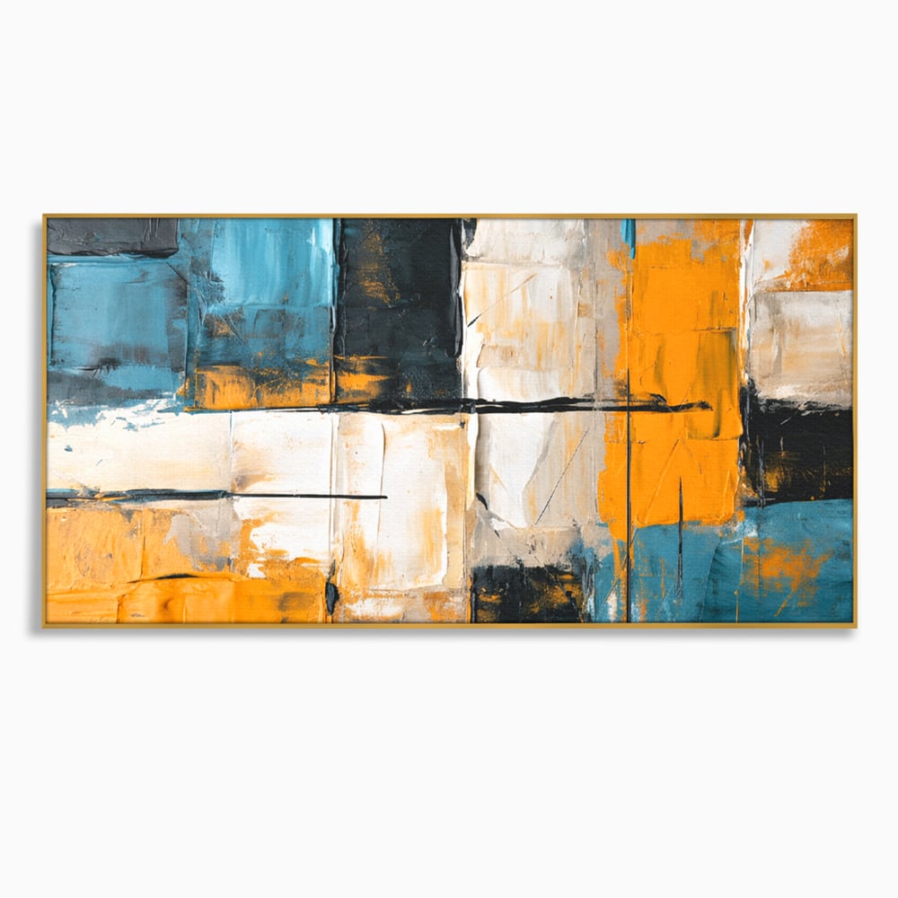 Tablou Canvas Premium, LuxCanva® C1281, Spatii care tac, Geometrie, Culori, Abstract, Materie, Volum, Profunzime, Stabilitate, Urban, Univers, Gravitate, Expozitie, Birou, Living, Dormitor