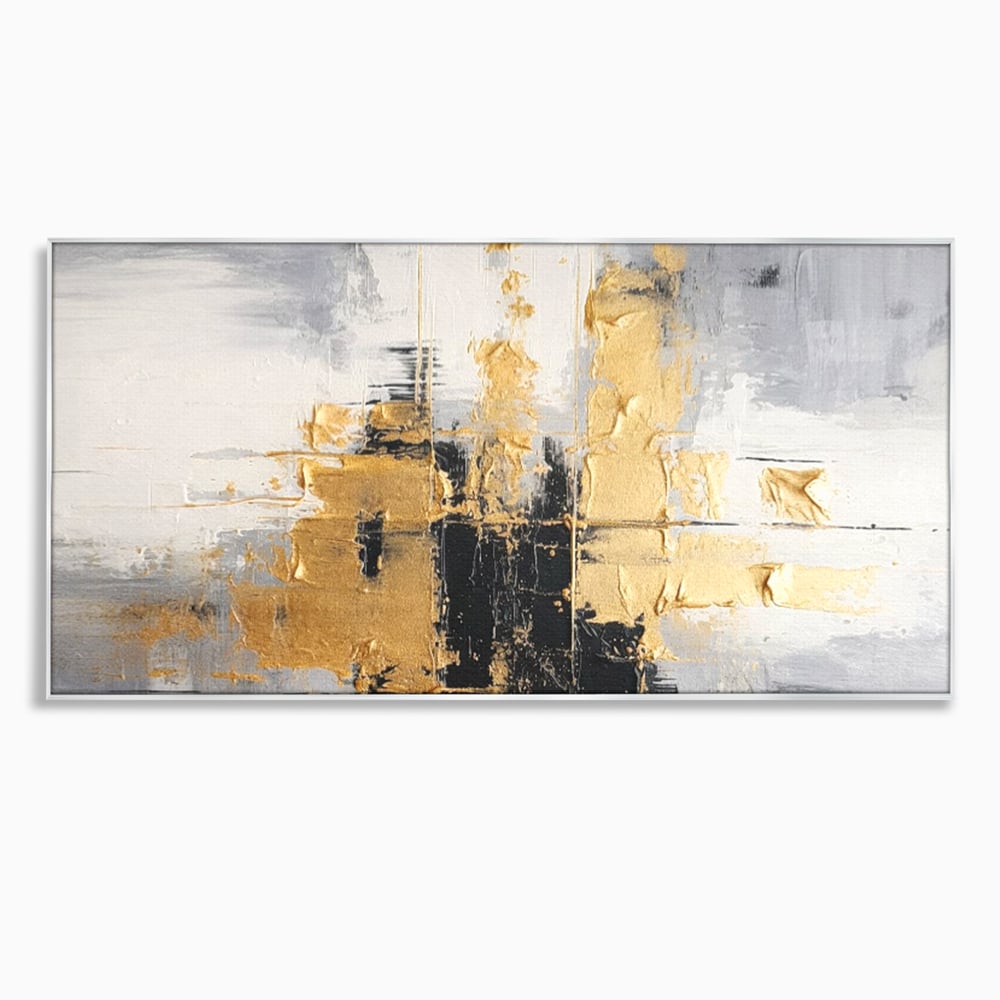Tablou Canvas Premium, LuxCanva® C1292, Aurul care tine lumea, Geometrie, Culori, Abstract, Auriu, Gri, Negru, Linii, Straturi, Arhitectura, Ax, Rugaciune, Sacral, Decoratiune, Birou, Living, Dormitor