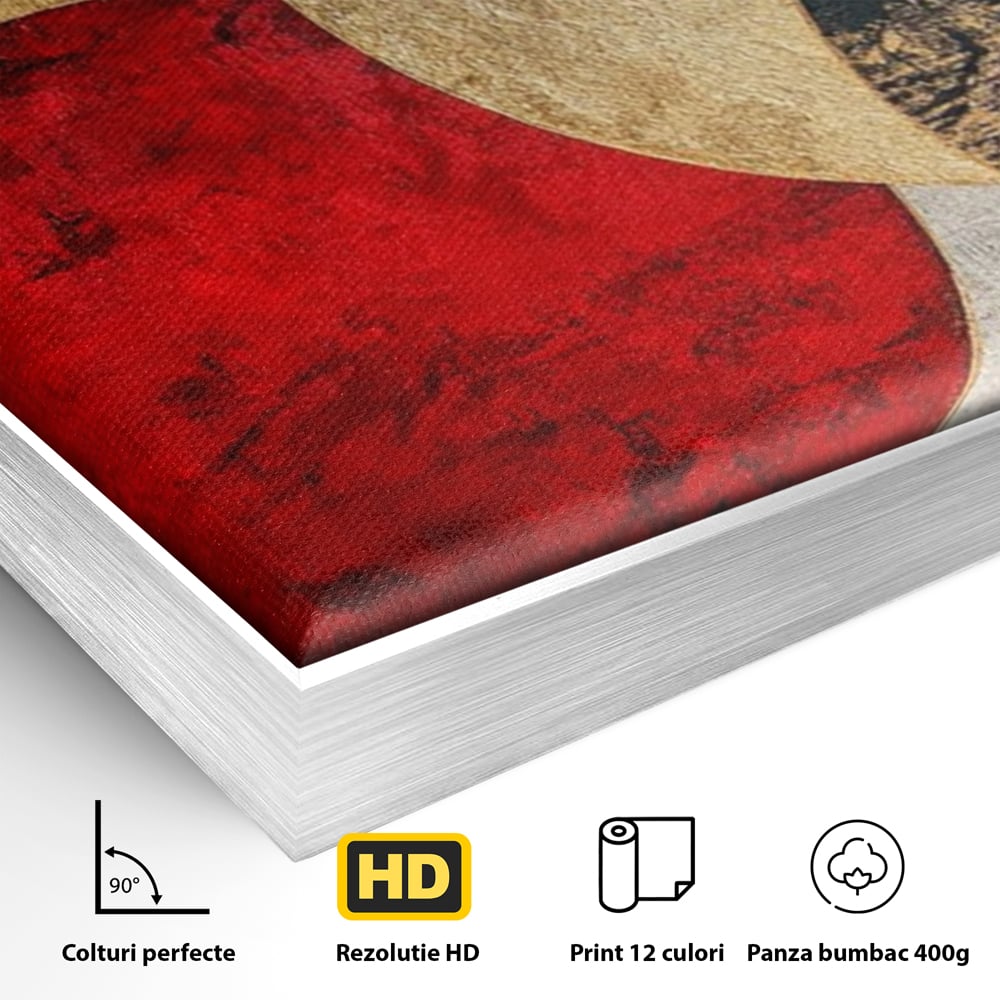 Tablou Canvas Premium, LuxCanva® C1308, Inceput Fara Sfarsit, Geometrie, Culori, Abstract, Auriu, Cosmos, Forma, Rugaciune, Ritual, Tensiune, Suprapuneri, Forma, Stare, Birou, Living, Dormitor