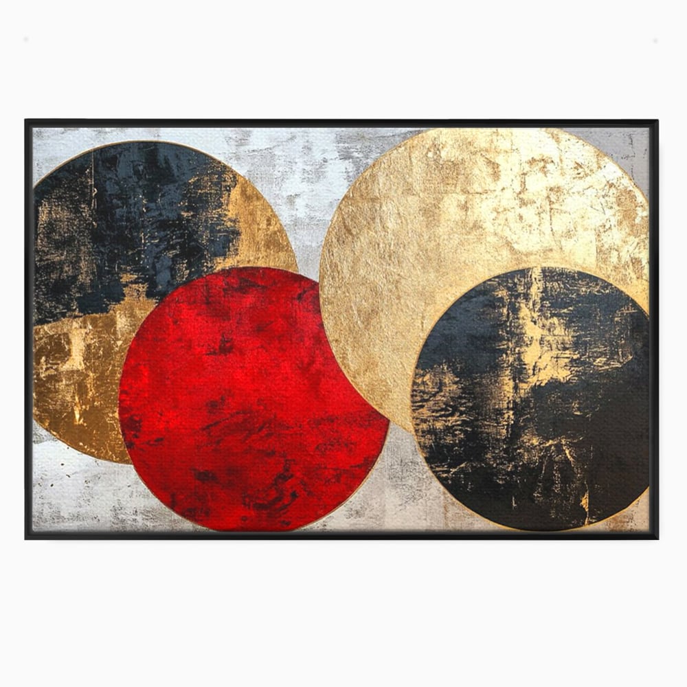 Tablou Canvas Premium, LuxCanva® C1308, Inceput Fara Sfarsit, Geometrie, Culori, Abstract, Auriu, Cosmos, Forma, Rugaciune, Ritual, Tensiune, Suprapuneri, Forma, Stare, Birou, Living, Dormitor
