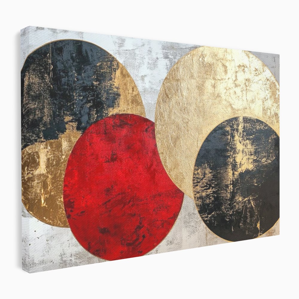 Tablou Canvas Premium, LuxCanva® C1308, Inceput Fara Sfarsit, Geometrie, Culori, Abstract, Auriu, Cosmos, Forma, Rugaciune, Ritual, Tensiune, Suprapuneri, Forma, Stare, Birou, Living, Dormitor
