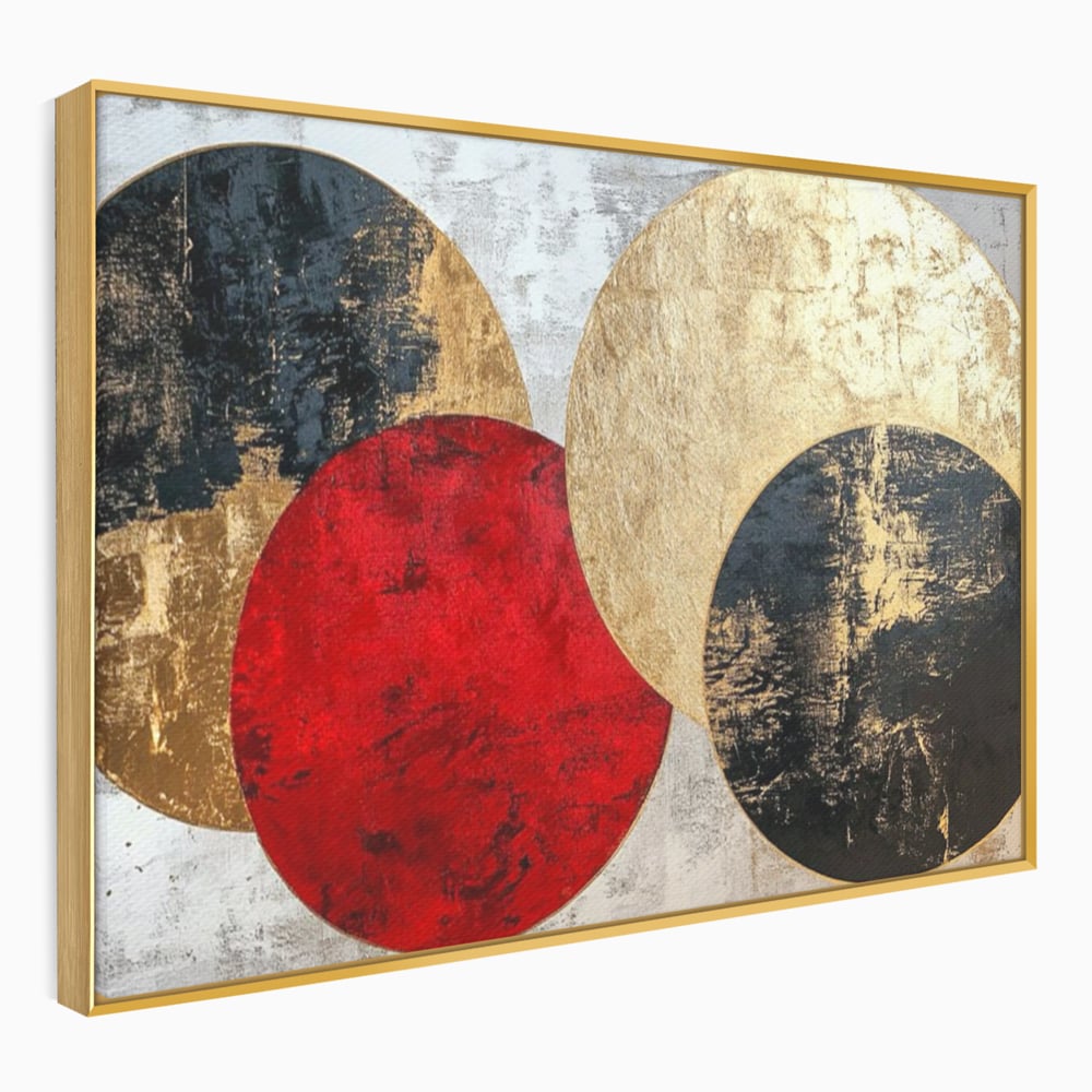 Tablou Canvas Premium, LuxCanva® C1308, Inceput Fara Sfarsit, Geometrie, Culori, Abstract, Auriu, Cosmos, Forma, Rugaciune, Ritual, Tensiune, Suprapuneri, Forma, Stare, Birou, Living, Dormitor