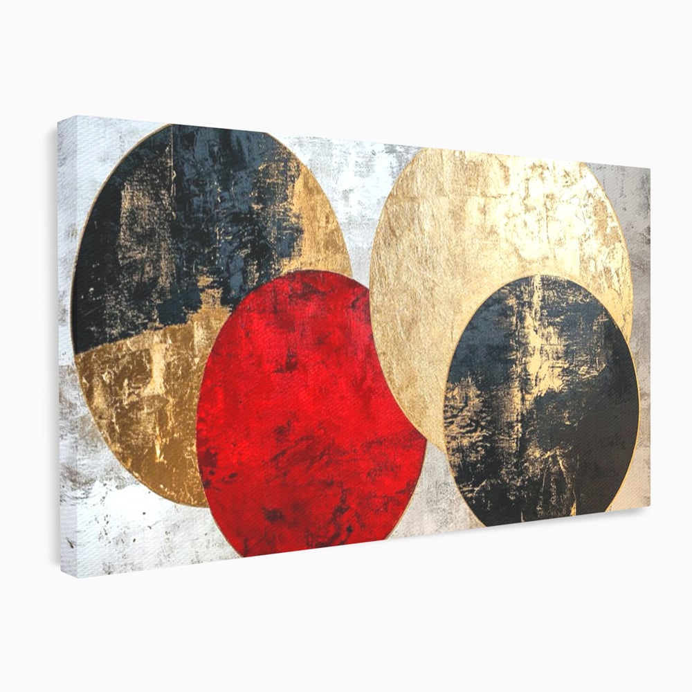 Tablou Canvas Premium, LuxCanva® C1308, Inceput Fara Sfarsit, Geometrie, Culori, Abstract, Auriu, Cosmos, Forma, Rugaciune, Ritual, Tensiune, Suprapuneri, Forma, Stare, Birou, Living, Dormitor