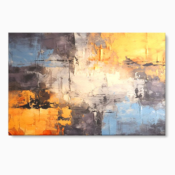Tablou Canvas Premium, LuxCanva® C1317, Hotarul Nevazut, Culori, Abstract, Dinamism, Modern, Portocaliu, Ecou, Soare, Timp, Poveste, Cer, Arhitectural, Idei, Dorinta, Birou, Living, Dormitor