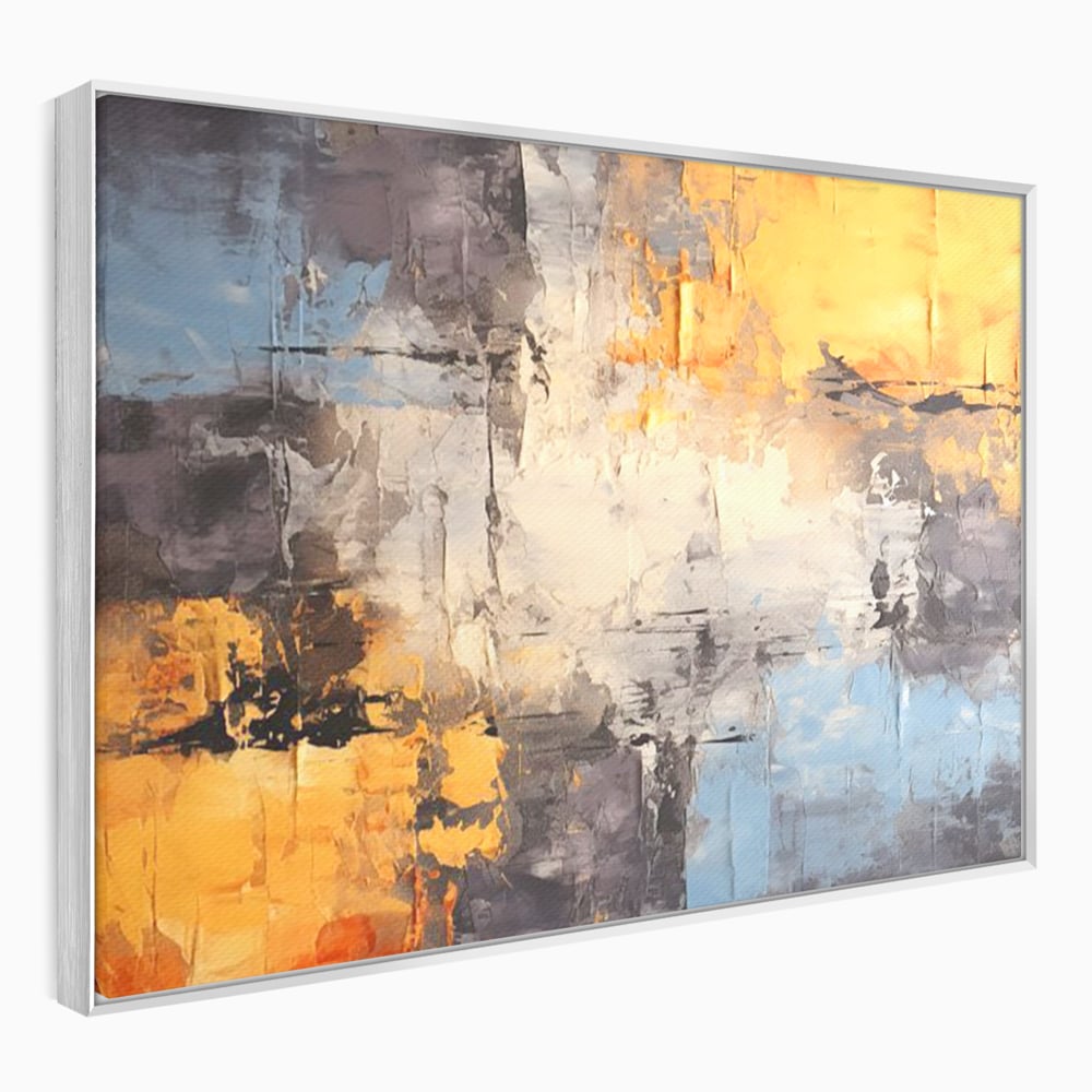 Tablou Canvas Premium, LuxCanva® C1317, Hotarul Nevazut, Culori, Abstract, Dinamism, Modern, Portocaliu, Ecou, Soare, Timp, Poveste, Cer, Arhitectural, Idei, Dorinta, Birou, Living, Dormitor
