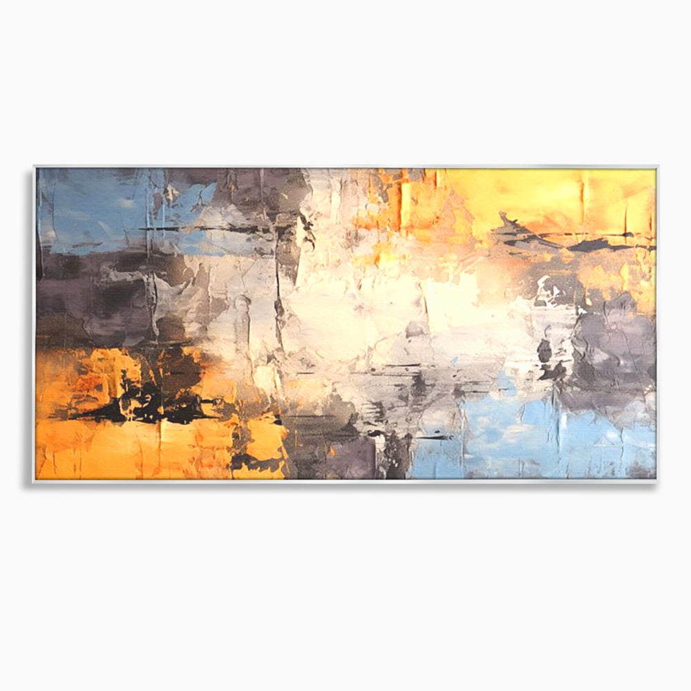 Tablou Canvas Premium, LuxCanva® C1317, Hotarul Nevazut, Culori, Abstract, Dinamism, Modern, Portocaliu, Ecou, Soare, Timp, Poveste, Cer, Arhitectural, Idei, Dorinta, Birou, Living, Dormitor