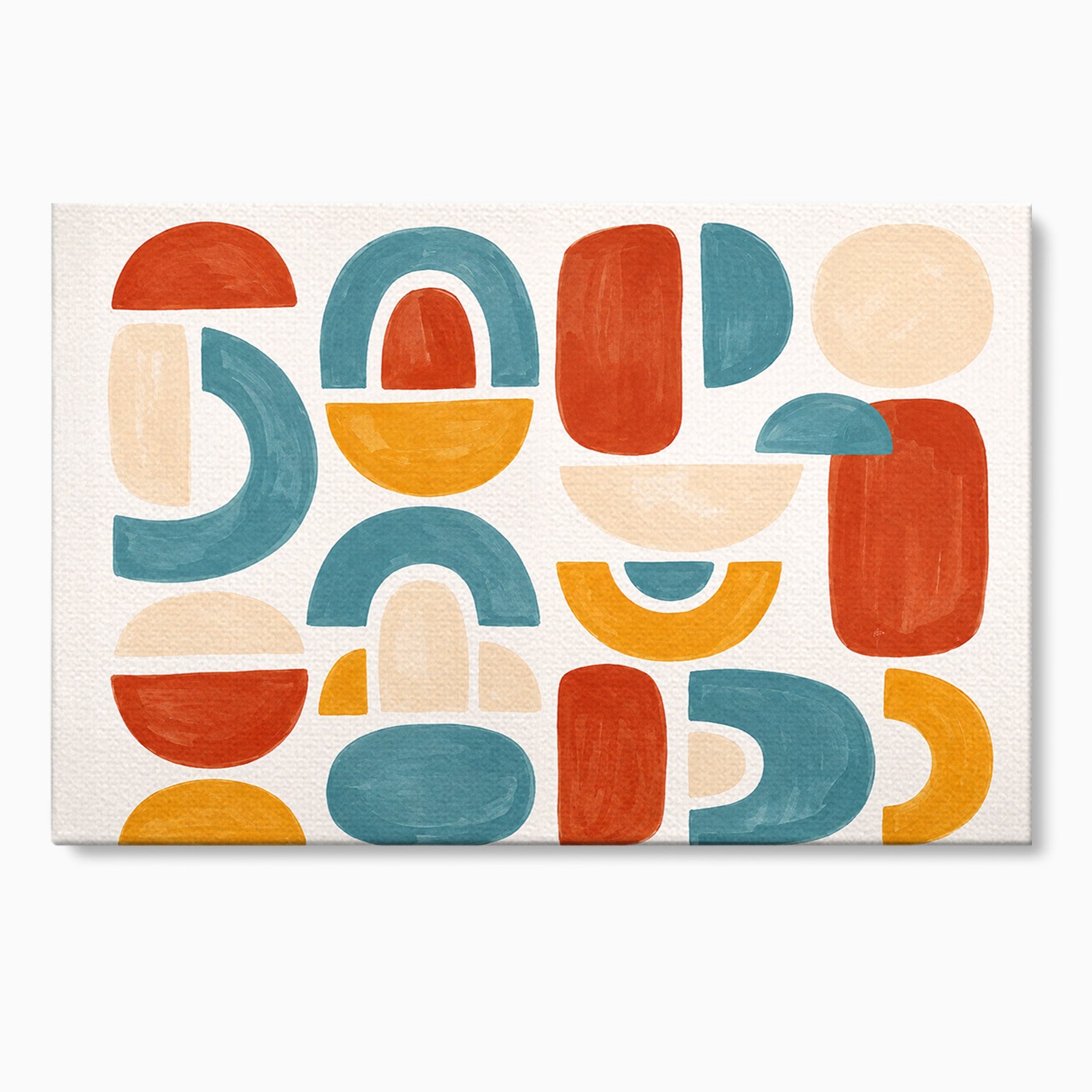 Tablou Canvas Premium LuxCanva® C1319, Forme Abstracte Colorate, Abstract, Forme Geometrice, Modern, Arta, Birou, Culori Vibrante